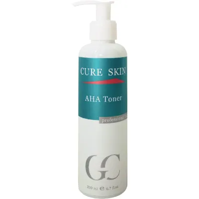 Поросуживающий тоник с AHA кислотами для жирной кожи Cure Skin AHA Toner