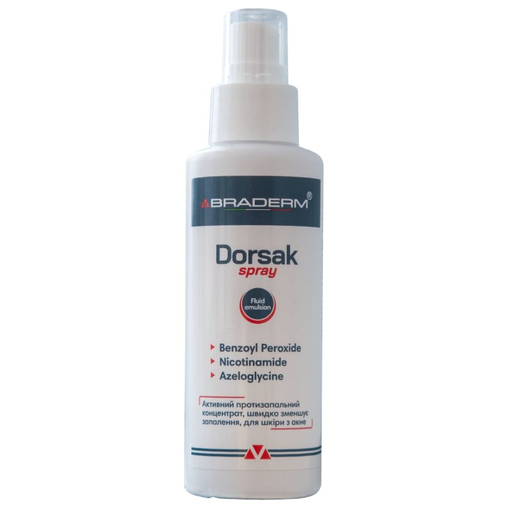 Протизапальний спрей-концентрат для тіла Braderm Dorsak Spray  - фото 1
