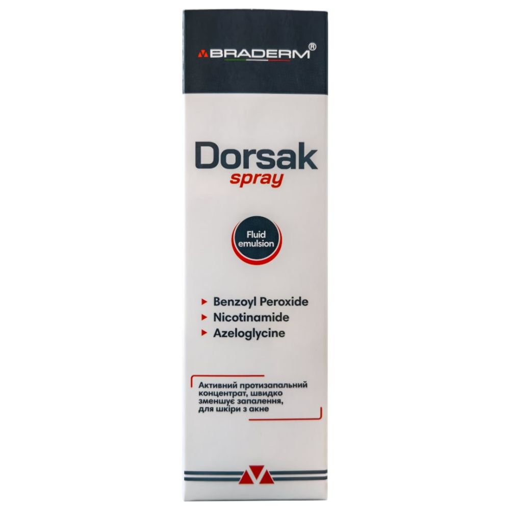 Протизапальний спрей-концентрат для тіла Braderm Dorsak Spray  - фото 2