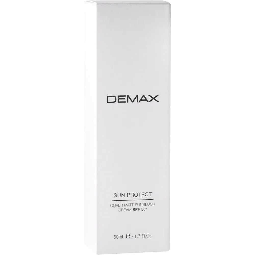 Сонцезахисний матуючий крем-флюїд SPF 50 Demax Cover Matt Sunblock Cream  - фото 3