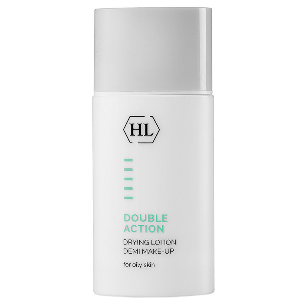 Підсушуючий лосьйон з тоном для жирної шкіри Holy Land Double Action Drying Lotion Demi Make-Up  - фото 1