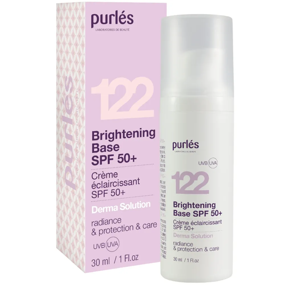 Тонувальна зволожувальна основа SPF 50+ для сяйва та захисту шкіри Purles Brightening Base  - фото 2