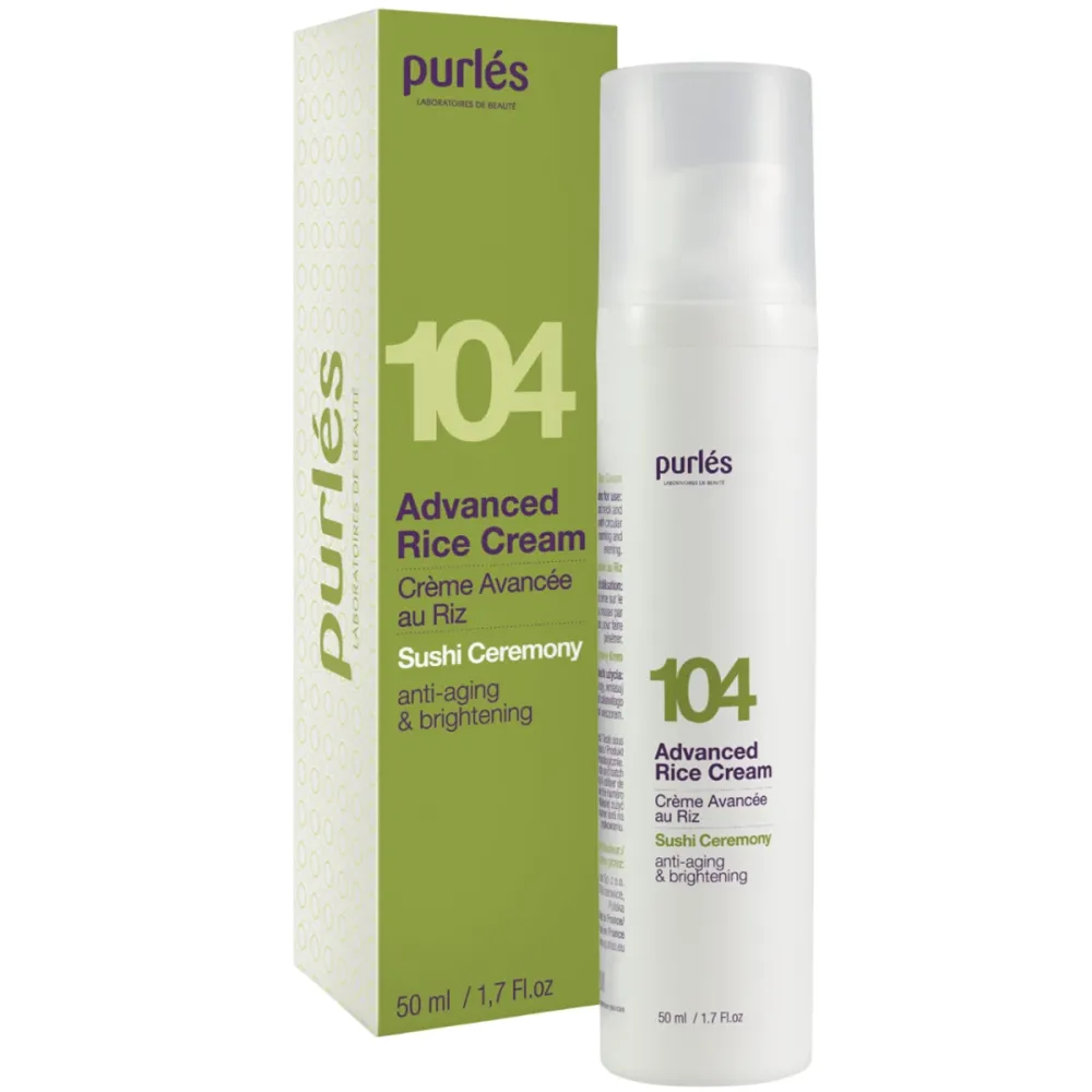 Антивіковий зволожуючий рисовий крем для обличчя Purles Advanced Rice Cream  - фото 2