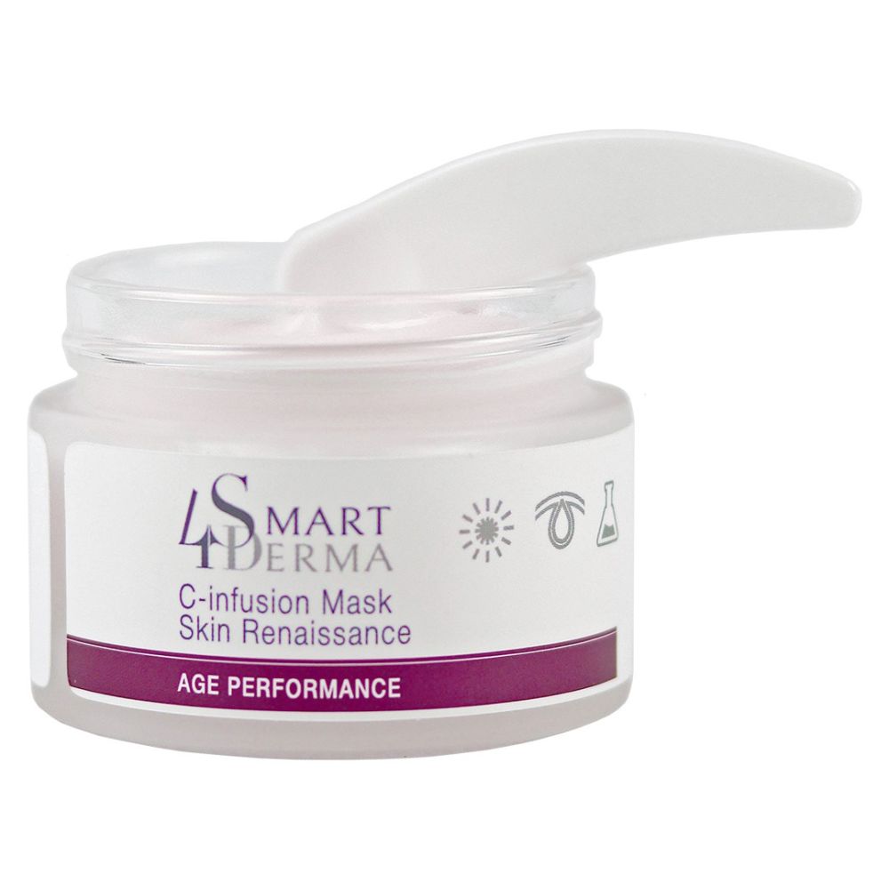 Заполняющая маска-биомиметик с витамином С Smart4Derma C-Infusion Mask Skin Renaissance  - фото 1