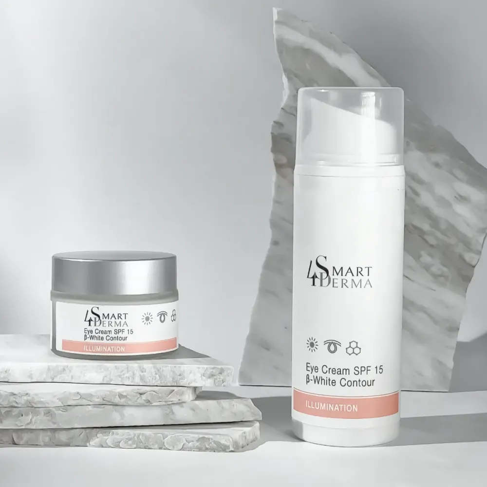 Осветляющий крем SPF 15 от пигментации вокруг глаз Smart4Derma Eye Cream B-White Contour  - фото 3