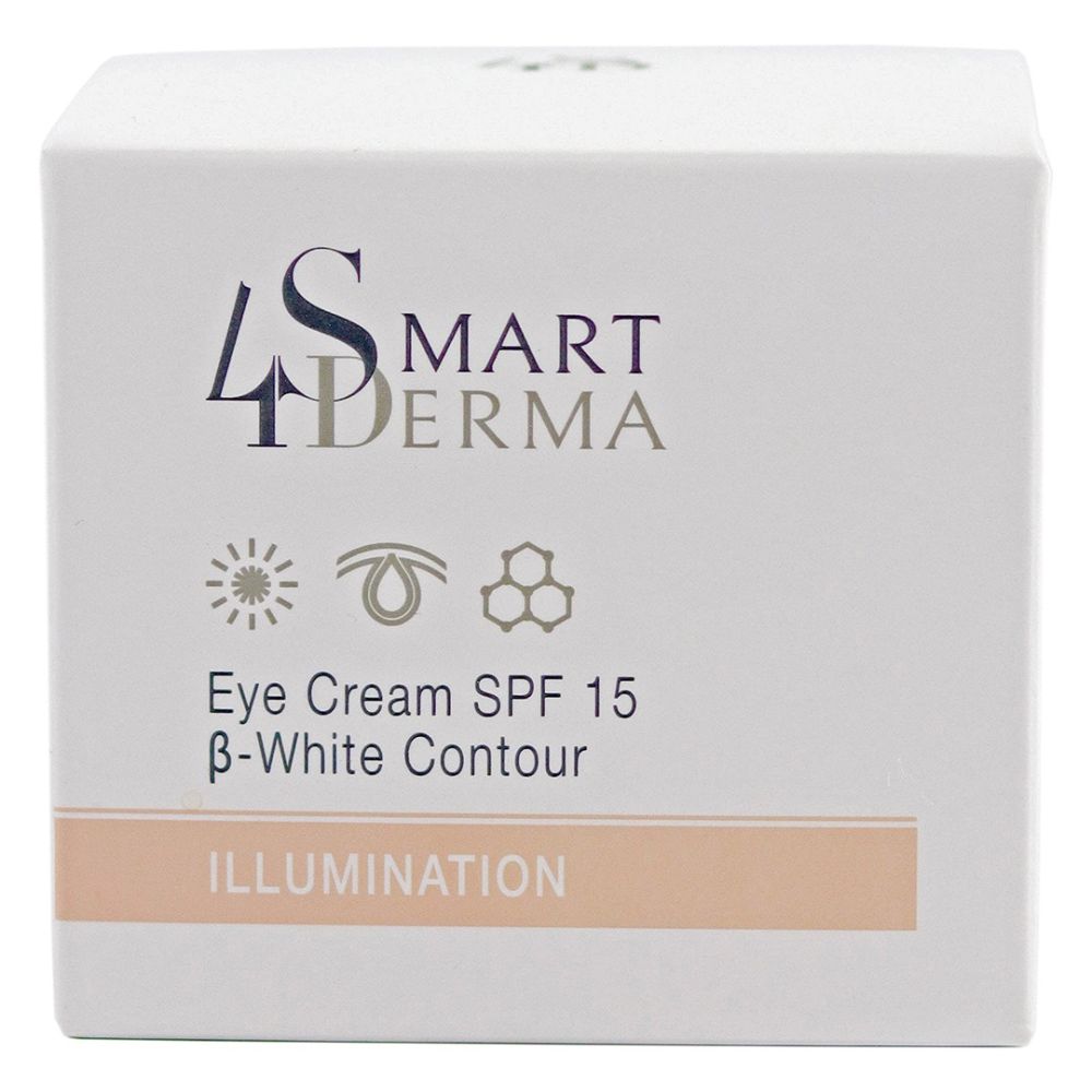 Осветляющий крем SPF 15 от пигментации вокруг глаз Smart4Derma Eye Cream B-White Contour  - фото 2