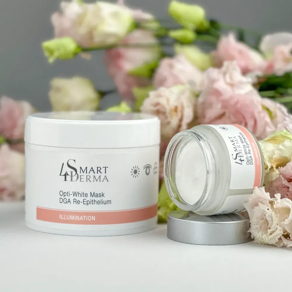 Осветляющая восстанавливающая маска для тусклой кожи Smart4Derma Opti-White Mask DGA Re-Epithelium  - фото 4