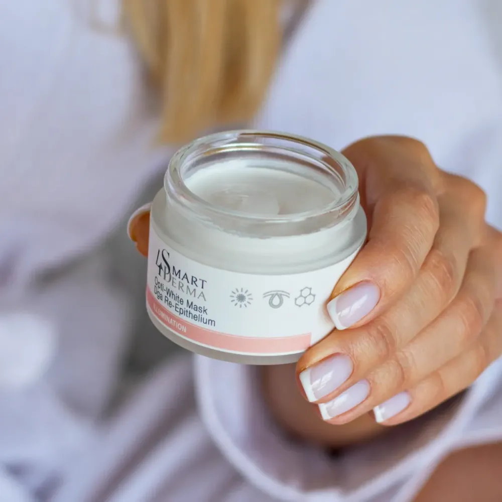 Осветляющая восстанавливающая маска для тусклой кожи Smart4Derma Opti-White Mask DGA Re-Epithelium  - фото 3