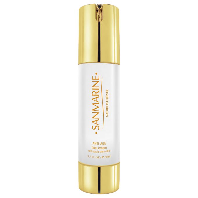 Крем для обличчя зі стовбуровими клітинами яблука Sanmarine Face Cream With Apple Stem Cells
