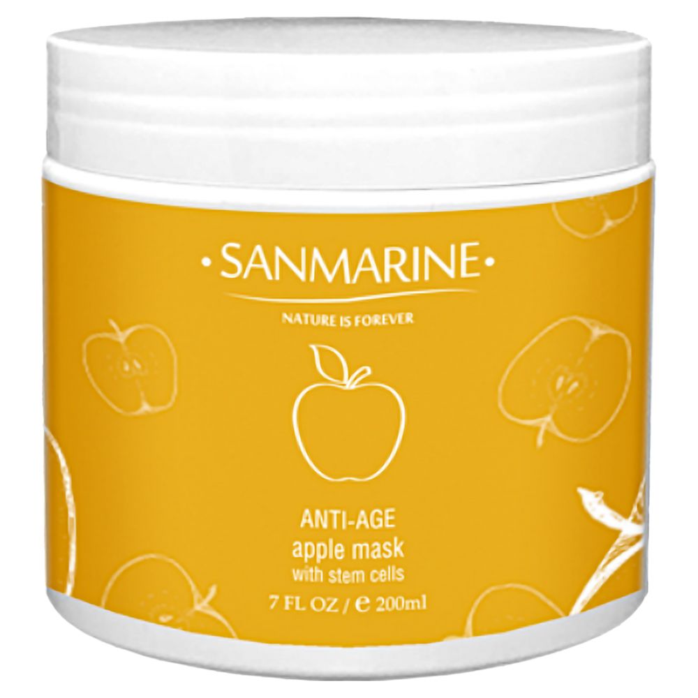 Маска для обличчя зі стовбуровими клітинами яблука Sanmarine Face Mask With Apple Stem Cells  - фото 1