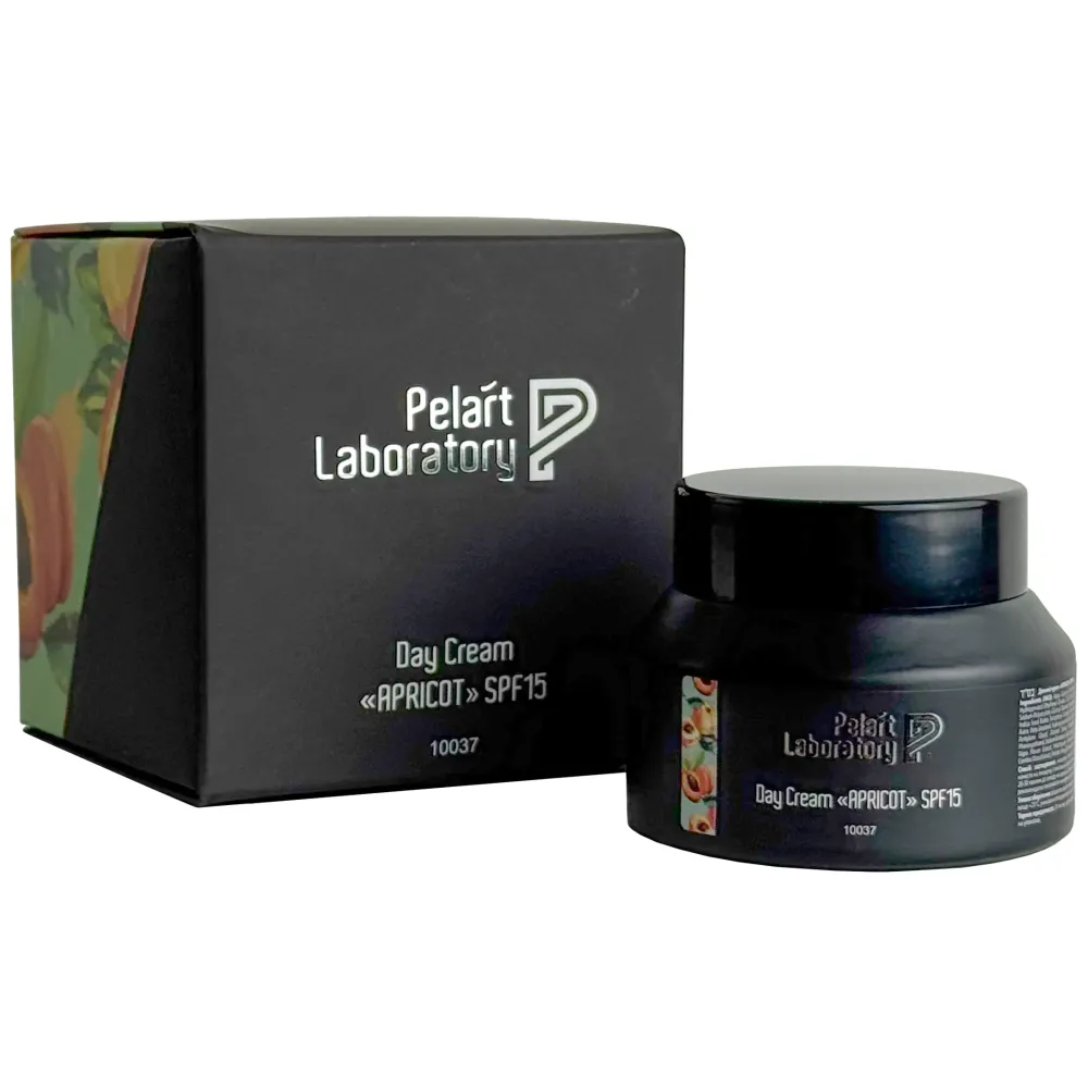 Успокаивающий укрепляющий крем SPF 15 для чувствительной кожи Pelart Laboratory Day Cream Apricot  - фото 2