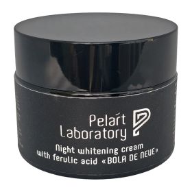 Нічний відбілювальний крем «BOLA DE NEVE» з феруловою кислотою Pelart Laboratory Night Whitening Cream With Ferulic Acid