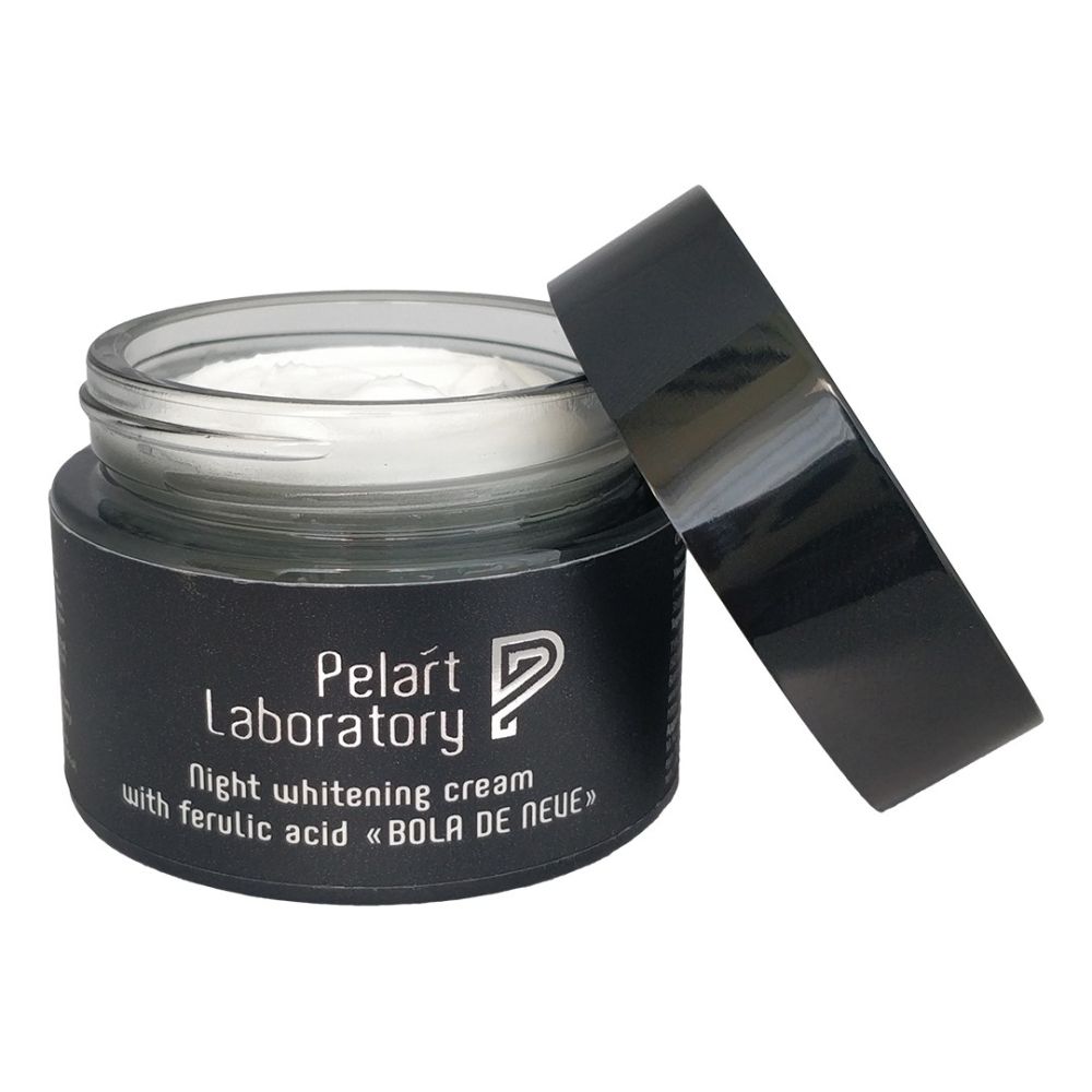 Нічний відбілювальний крем «BOLA DE NEVE» з феруловою кислотою Pelart Laboratory Night Whitening Cream With Ferulic Acid  - фото 3