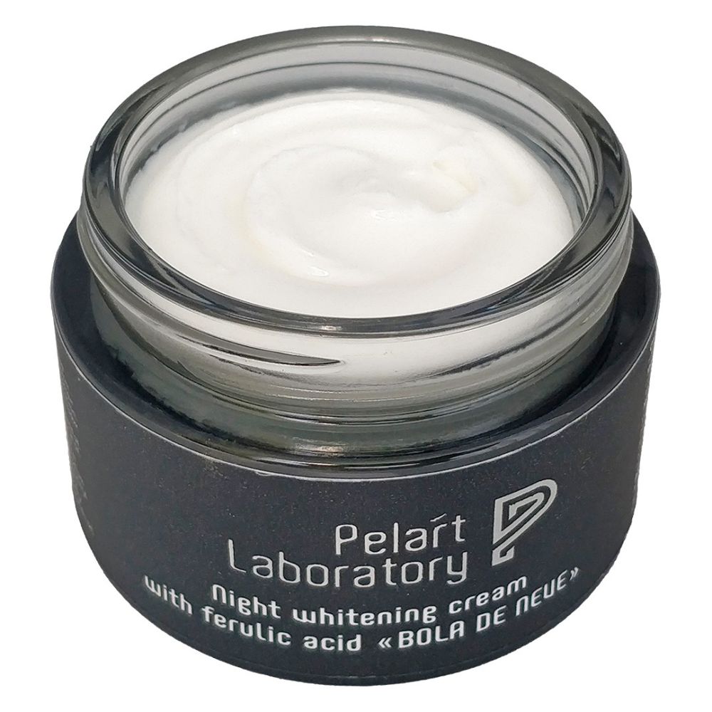Нічний відбілювальний крем «BOLA DE NEVE» з феруловою кислотою Pelart Laboratory Night Whitening Cream With Ferulic Acid  - фото 2