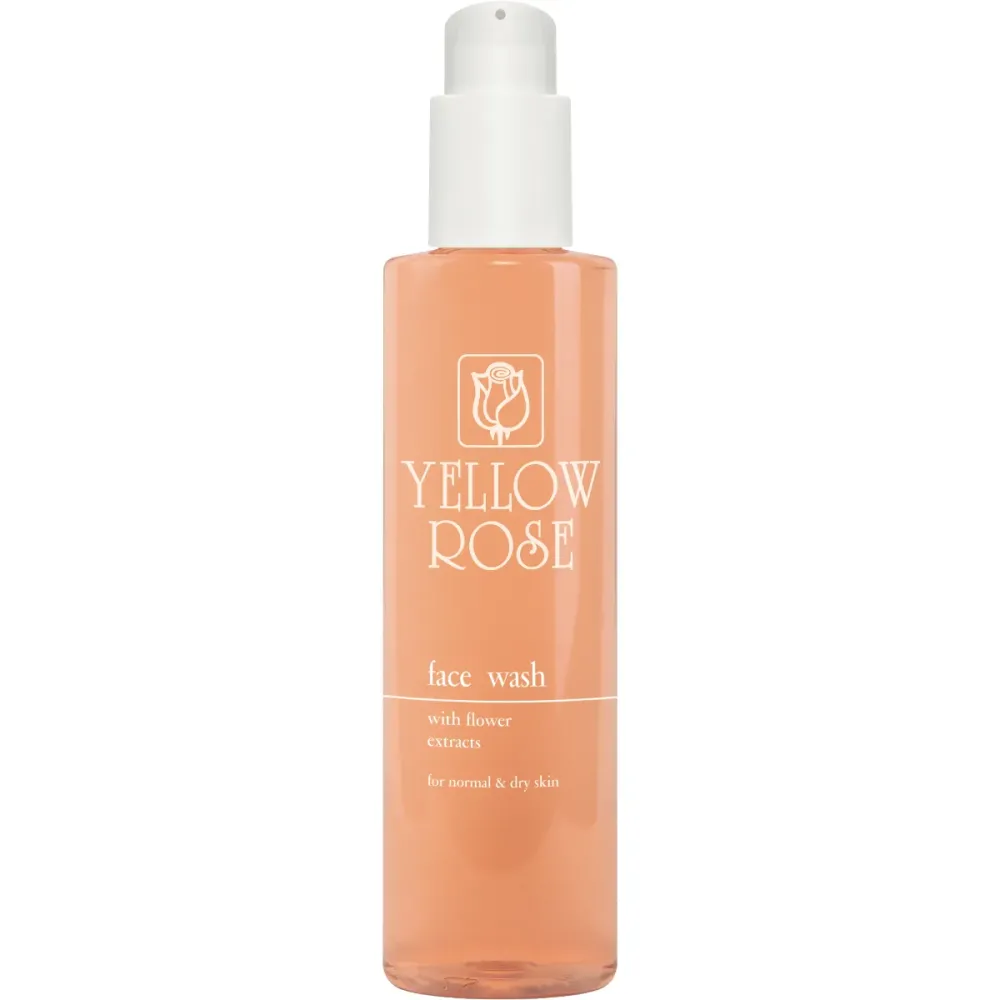 Очищувальний зволожувальний гель для сухої та чутливої шкіри Yellow Rose Face Wash with Flower Extracts  - фото 1