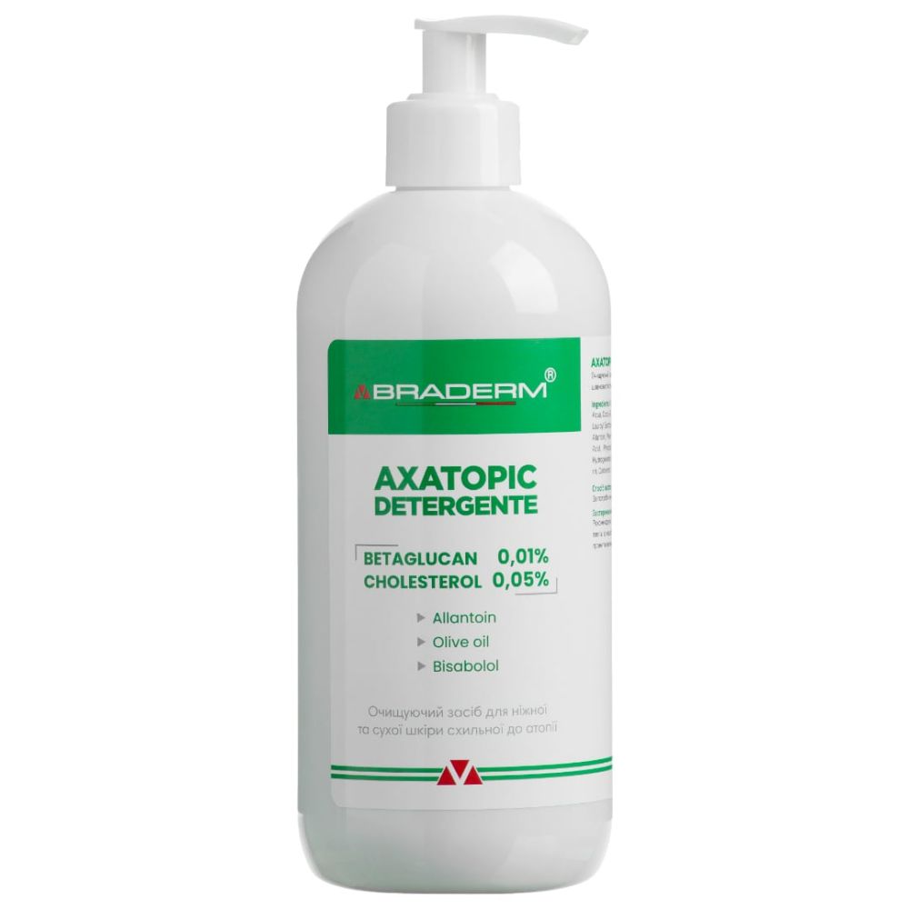 Гель для очищения нежной и сухой кожи Braderm Axatopic Detergente  - фото 1