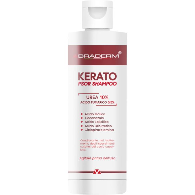 Шампунь против перхоти и себореи с мочевиной Braderm Kerato Psor Shampoo