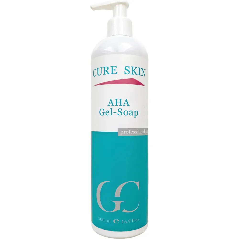 Очищающее гель-мыло с AHA кислотами для проблемной кожи Cure Skin AHA Gel-Soap  - фото 2