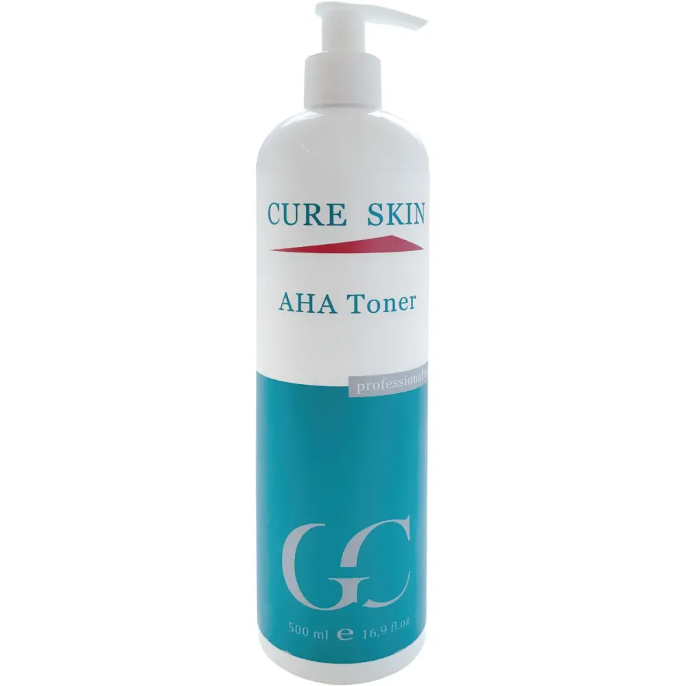 Поросуживающий тоник с AHA кислотами для жирной кожи Cure Skin AHA Toner  - фото 2
