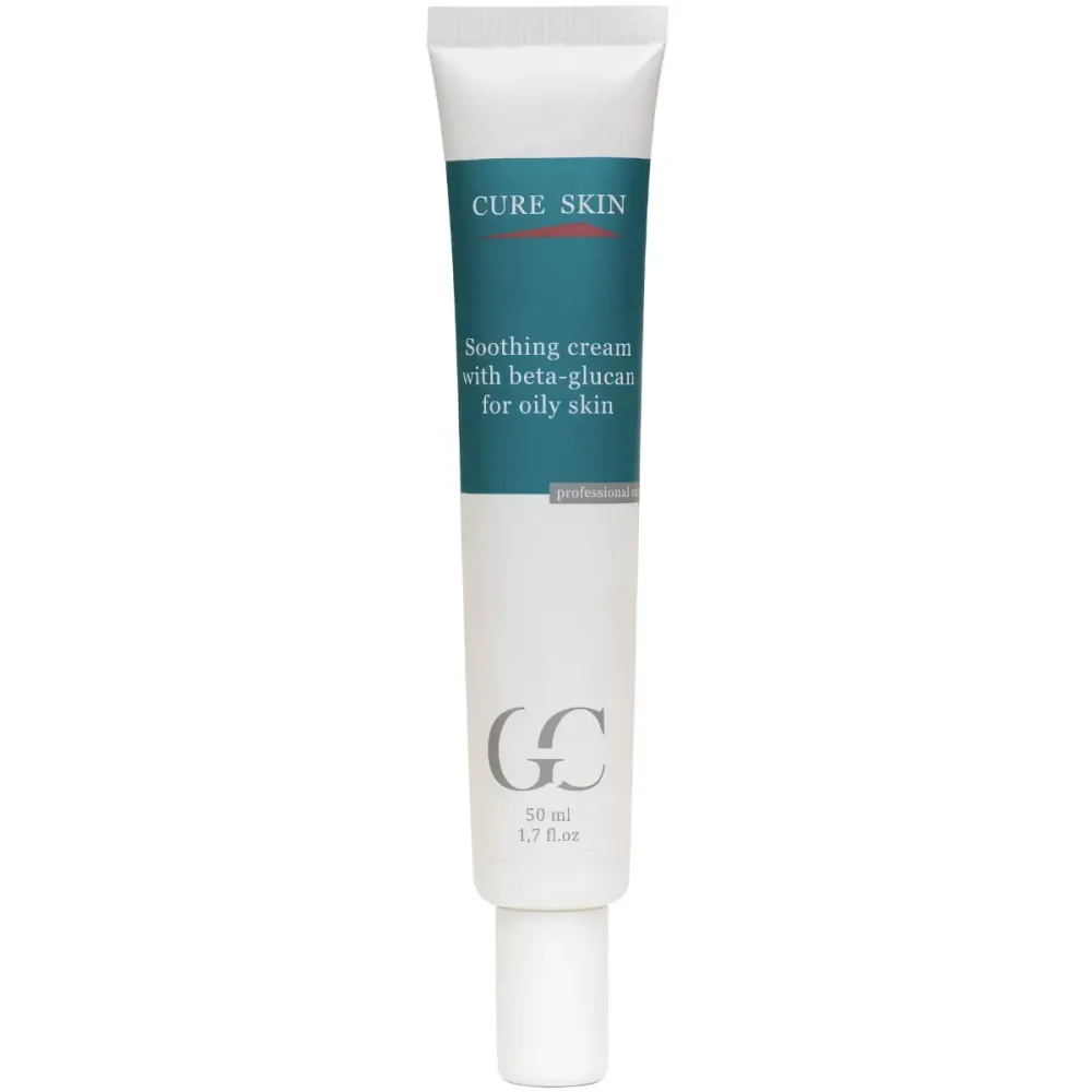 Противовоспалительный себорегулирующий крем для жирной кожи Cure Skin Soothing Cream With Beta-Glucan  - фото 1