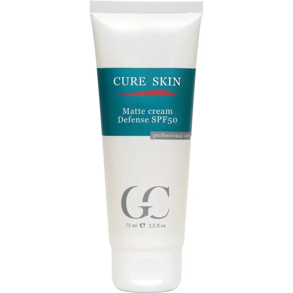 Матирующий солнцезащитный крем SPF 50 для жирной кожи Cure Skin Matte Cream Defense  - фото 1