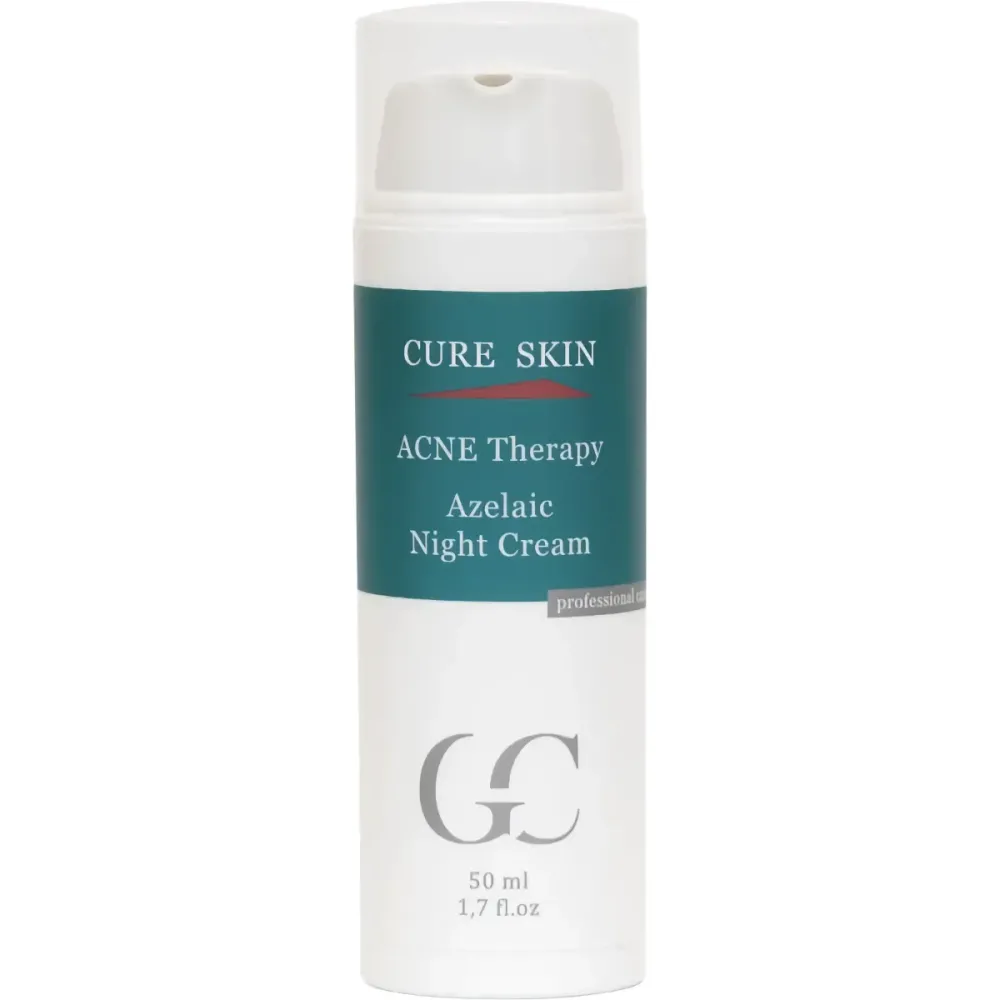 Противовоспалительный азелаиновый ночной крем для жирной кожи Cure Skin Acne Therapy Azelaic Night Cream  - фото 1