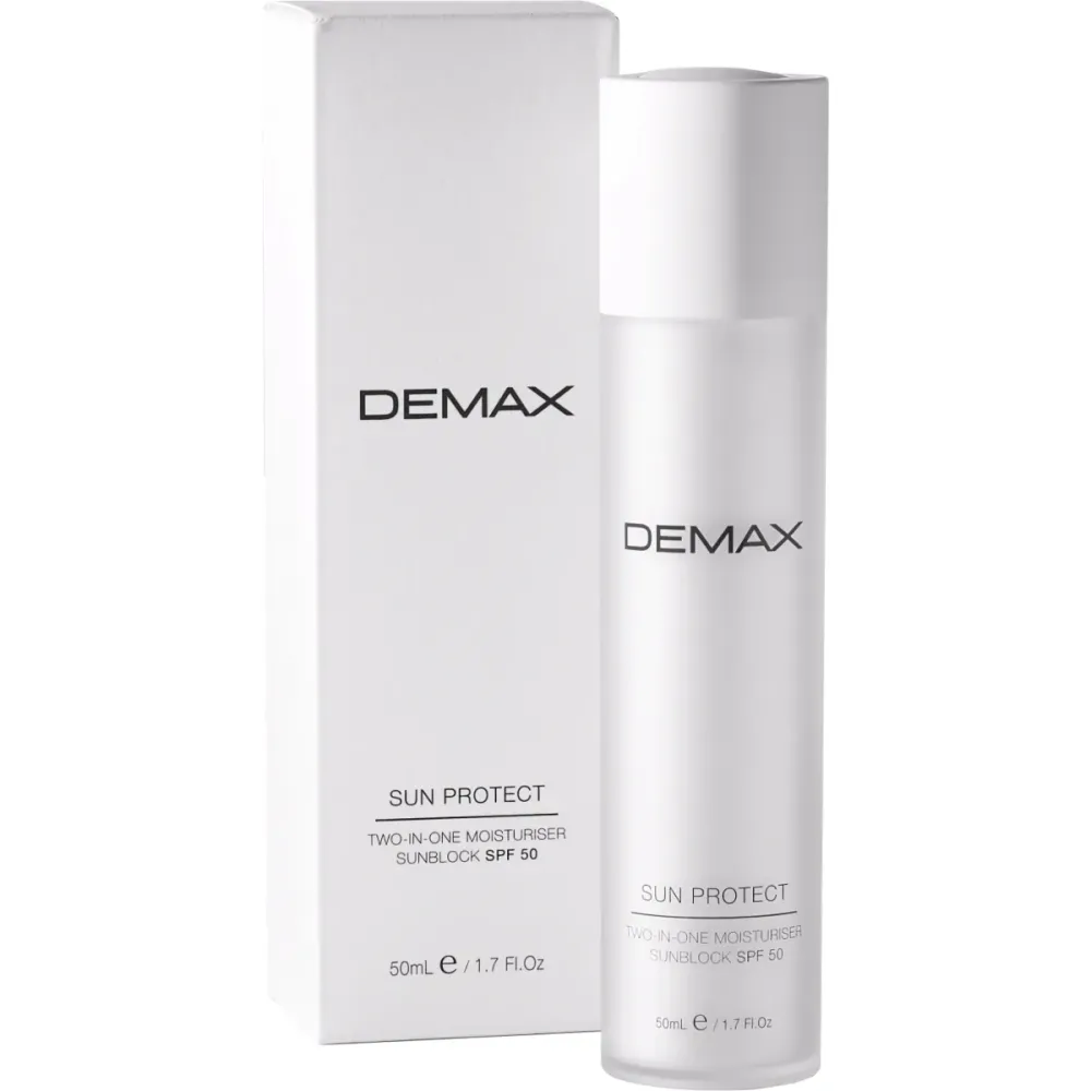 Сонцезахисний зволожувальний крем-флюїд SPF 50 Demax Two In One Moisturiser Sunblock  - фото 2