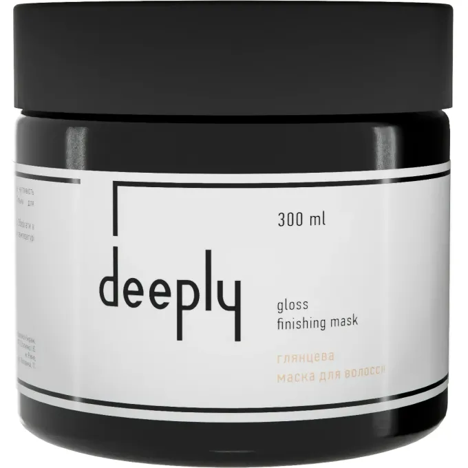 Защитная глянцевая маска для блеска волос после реконструкции Deeply Gloss Finishing Mask