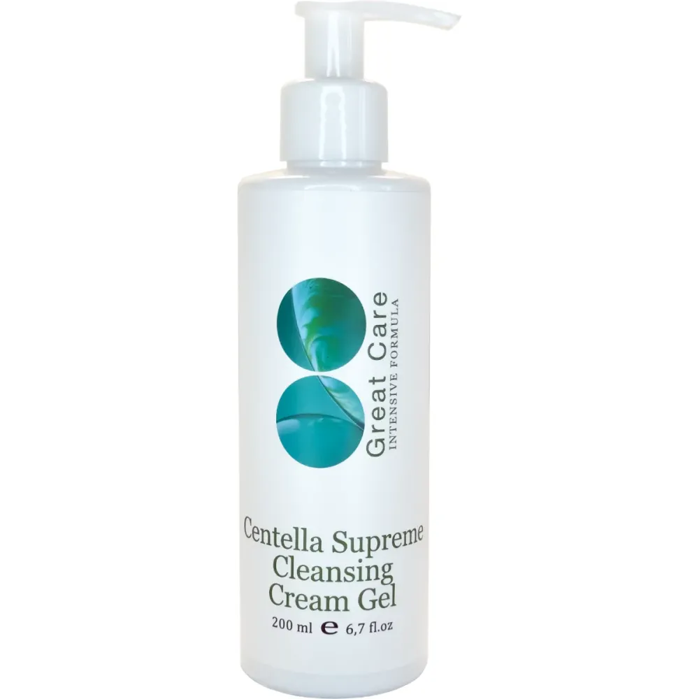Очищающий увлажняющий крем-гель для чувствительной кожи Great Care Centella Supreme Cleansing Cream-Gel  - фото 1