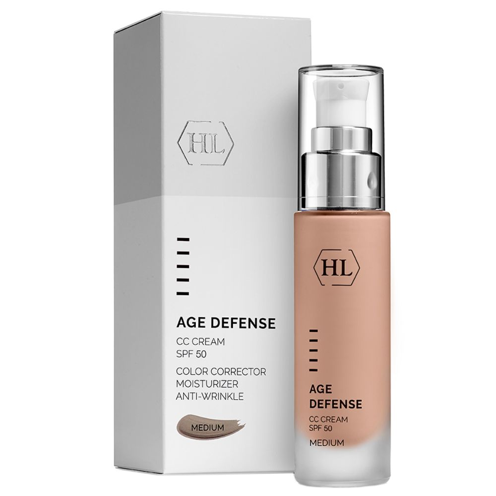 Cc крем spf 50 середній Holy Land Age Defense CC Cream SPF 50 Medium  - фото 1