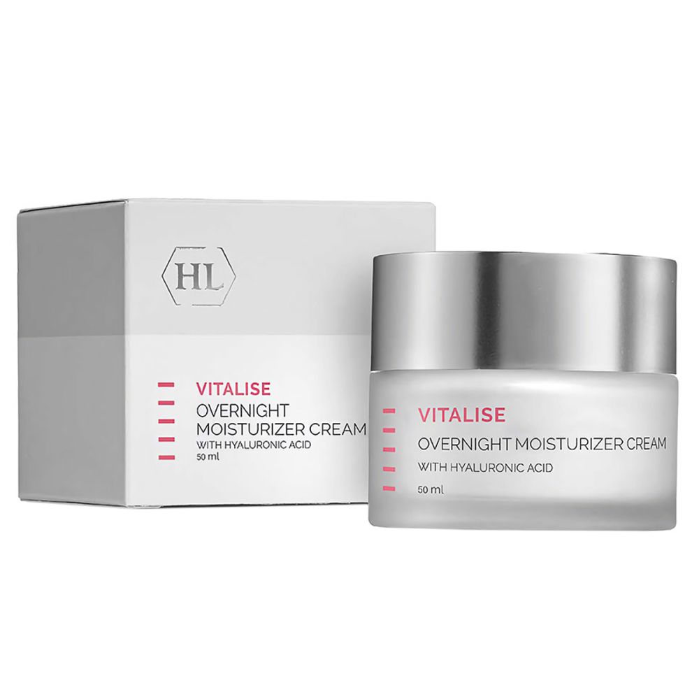 Нічний зволожуючий крем з гіалуроновою кислотою Holy Land Vitalise Overnight Moisturizer Cream  - фото 1