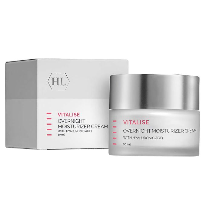 Нічний зволожуючий крем з гіалуроновою кислотою Holy Land Vitalise Overnight Moisturizer Cream