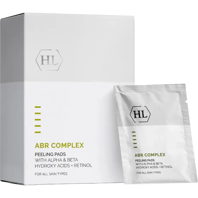 Очищувальні пілінг-серветки для жирної та тьмяної шкіри Holy Land ABR Complex Peeling Pads