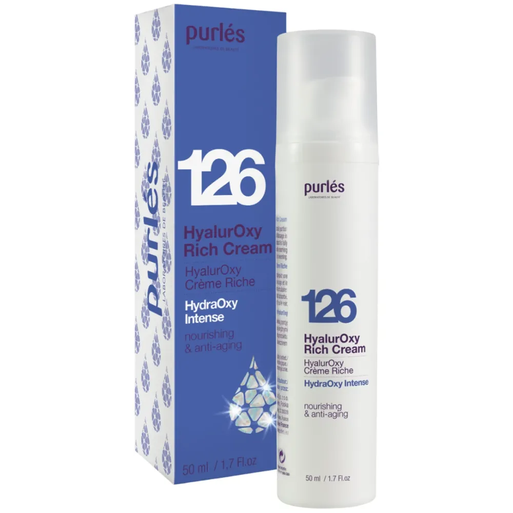 Интенсивно увлажняющий антивозрастной крем для сухой кожи Purles HyalurOxy Rich Cream  - фото 2
