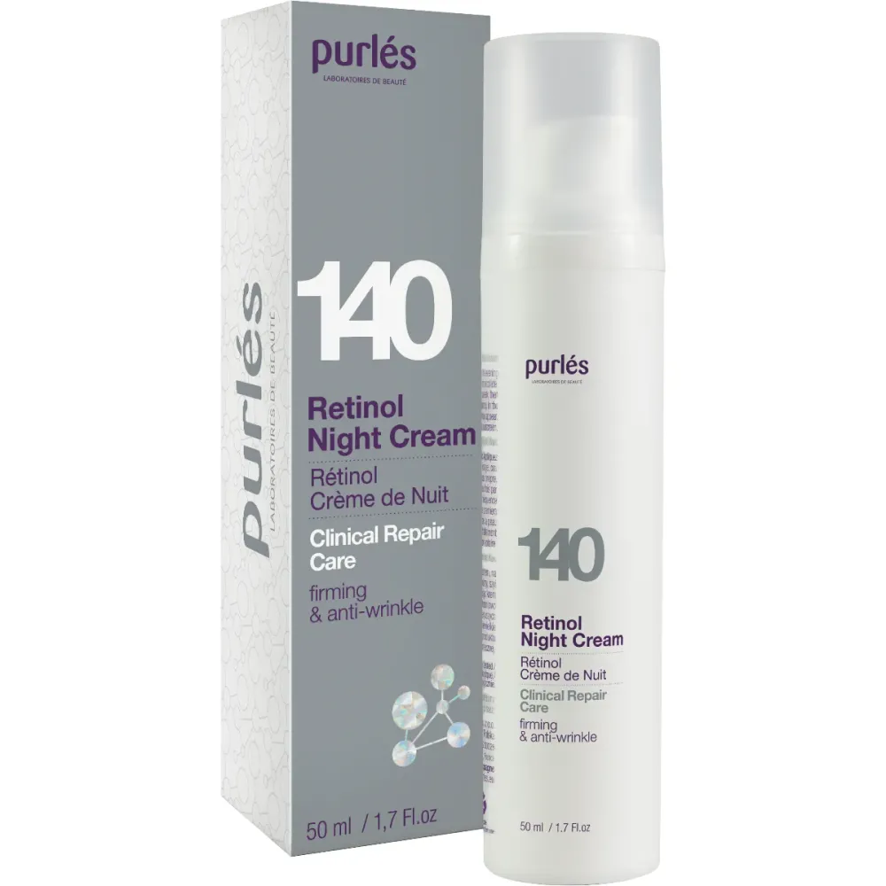 Регенеруючий ретиноловий нічний крем для всіх типів шкіри Purles Retinol Night Cream  - фото 2