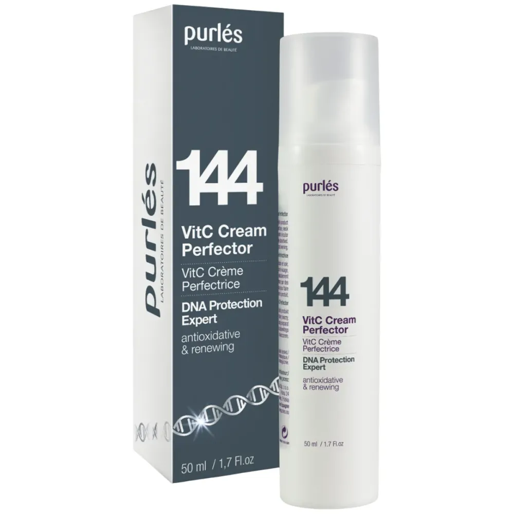 Освітлювальний антивіковий крем для сяйва шкіри Purles VitC Cream Perfector  - фото 2