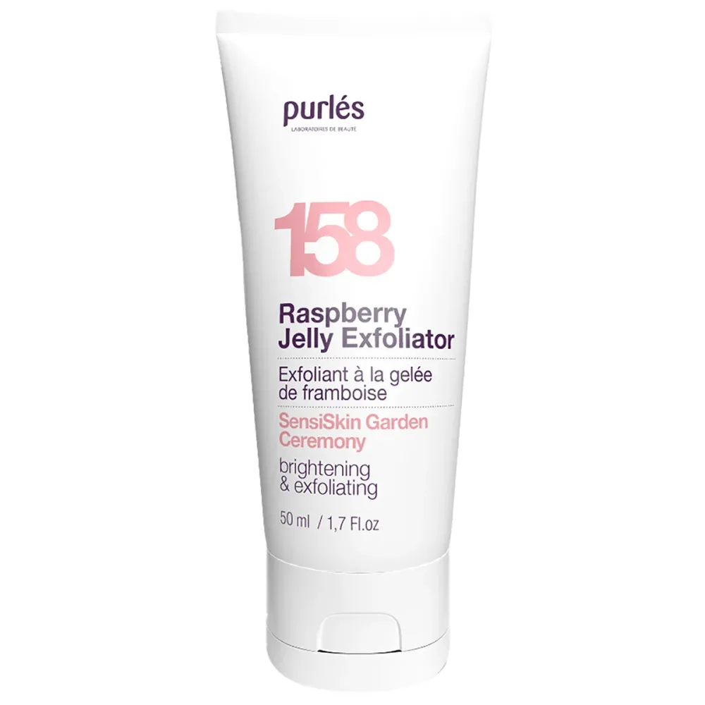 Ензимно-кислотний зволожувальний ексфоліант для чутливої шкіри Purles Raspberry Jelly Exfoliator  - фото 1
