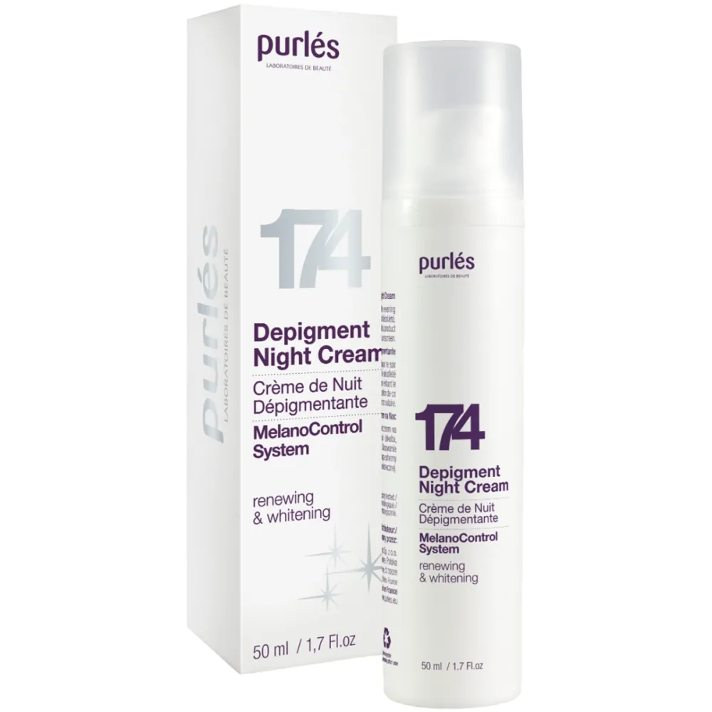 Осветляющий отшелушивающий ночной крем для кожи с пигментацией Purles Depigment Night Cream  - фото 2