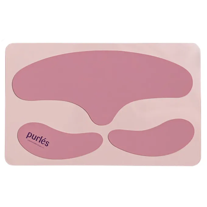 Зволожувальні антивікові багаторазові патчі для очей і чола Purles Reusable Silicone Eye Patches