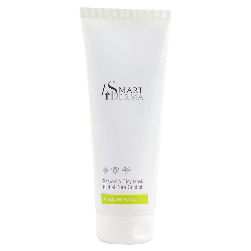 Противовоспалительная поросуживающая маска для жирной кожи Smart4Derma Boswellia Clay Mask Herbal Pore Control  - фото 2