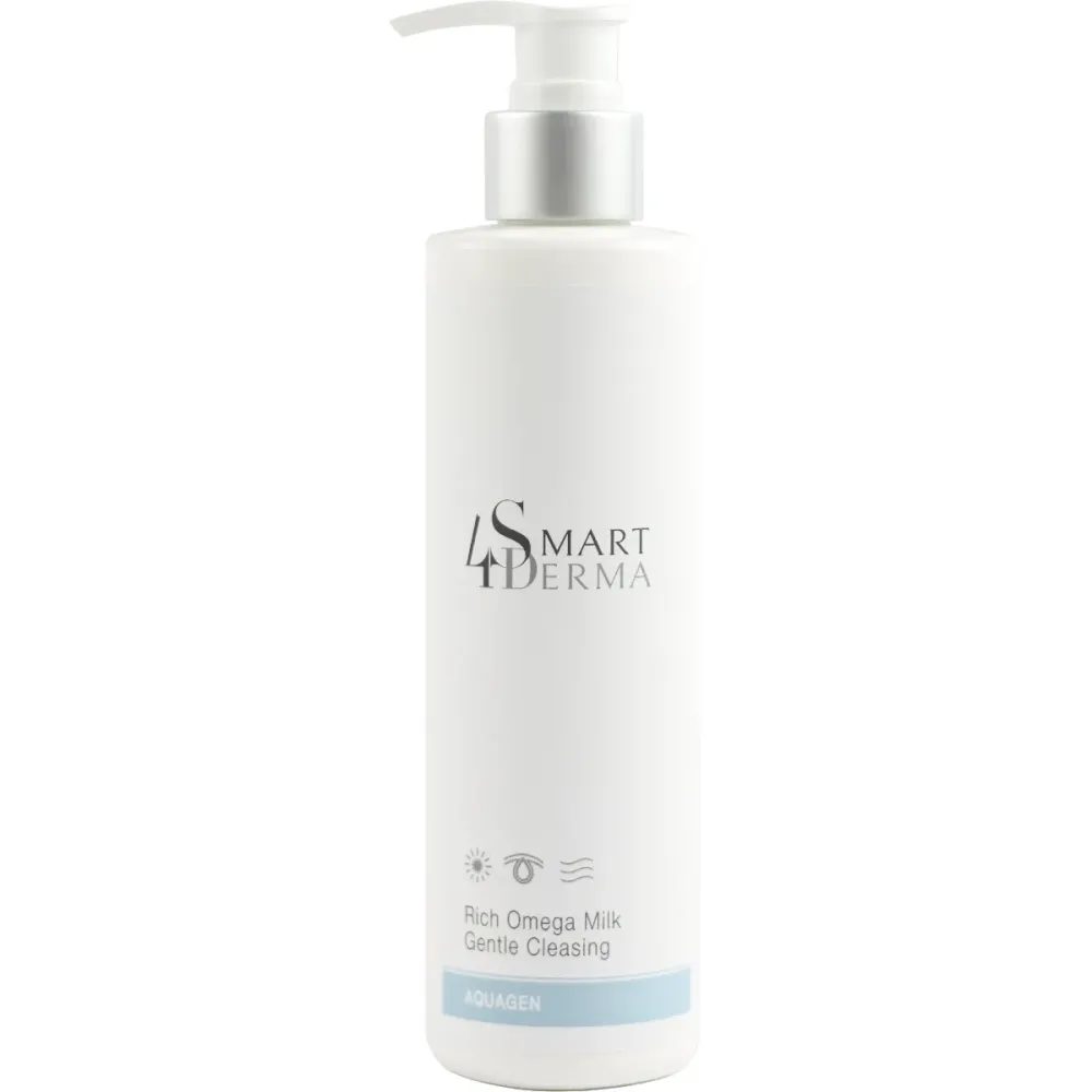 Восстанавливающее питательное молочко для чувствительной кожи Smart4Derma Rich Omega Milk Gentle Cleansing  - фото 1