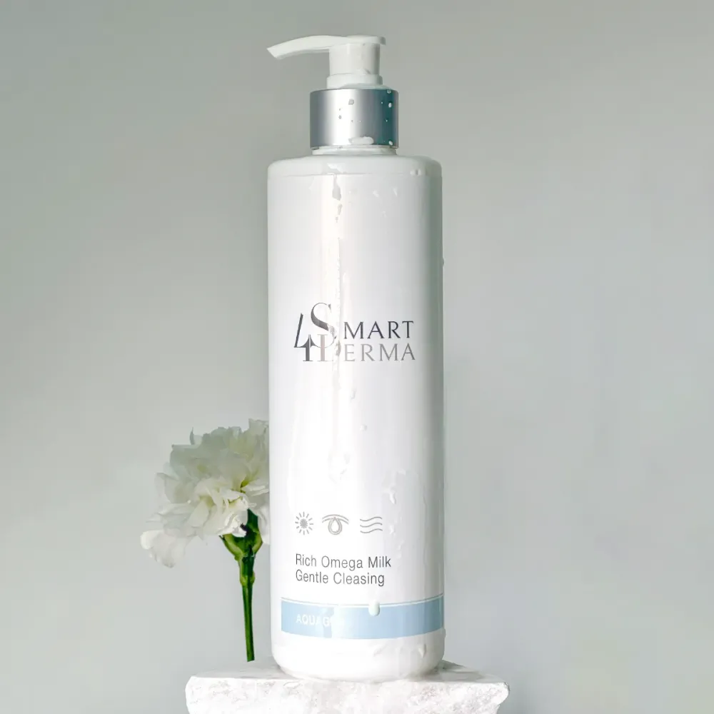 Восстанавливающее питательное молочко для чувствительной кожи Smart4Derma Rich Omega Milk Gentle Cleansing  - фото 3