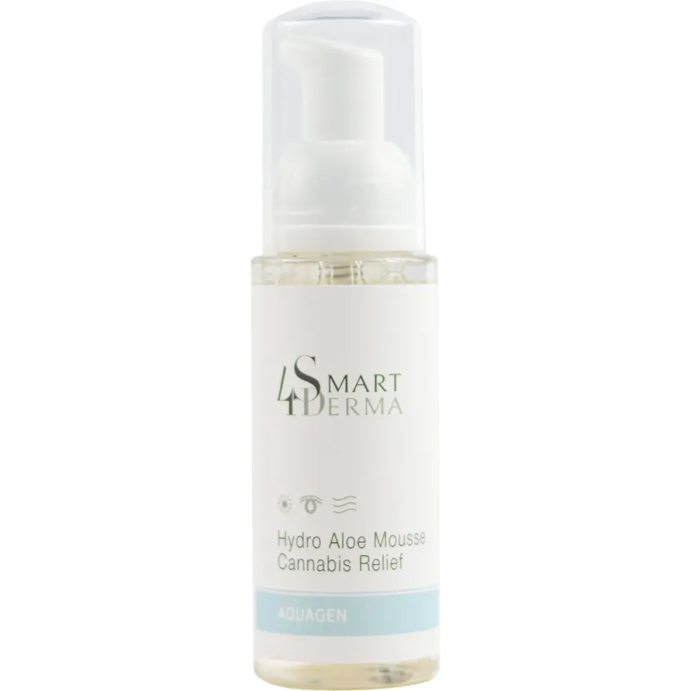Пенка для деликатного очищения сухой и чувствительной кожи Smart4Derma Hydro Aloe Mousse Cannabis Relief  - фото 1