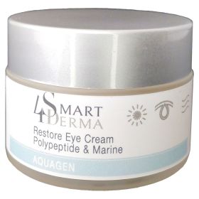 Дренажний антивіковий крем для зони навколо очей Smart4Derma Restore Eye Cream Polypeptide & Marine