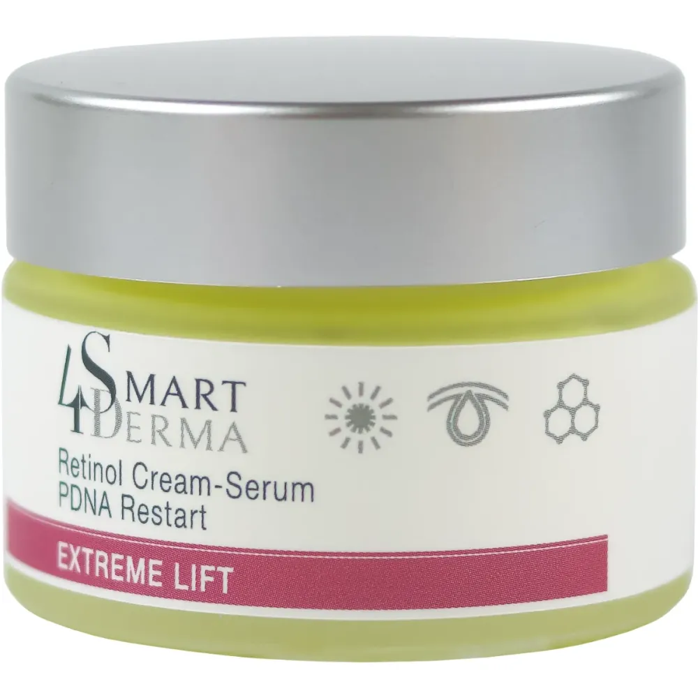 Омолаживающая сыворотка с ретинолом для возрастной кожи Smart4Derma Retinol Cream-Serum PDNA Restart  - фото 1