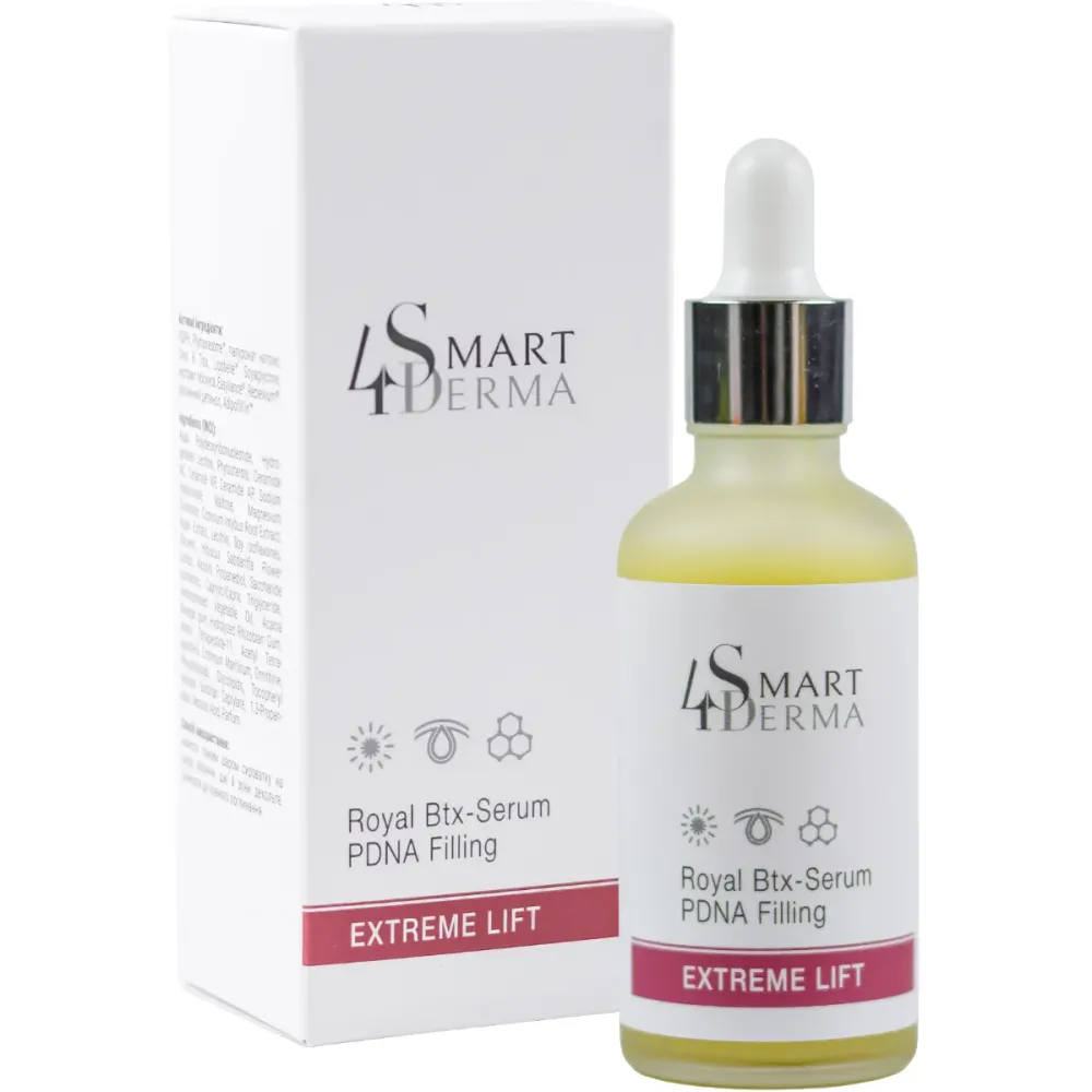 Ліфтинг-сироватка з ботокс-ефектом для омолодження шкіри Smart4Derma Royal BTX-Serum PDNA Filling  - фото 3