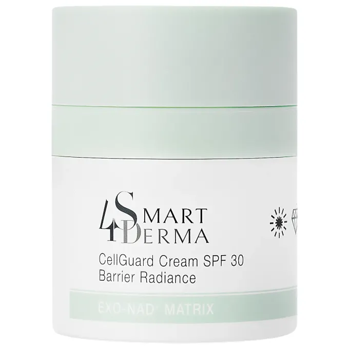 Омолаживающий экзосомальный дневной крем SPF 30 с NAD+ Smart4Derma CellGuard Cream Barrier Radiance