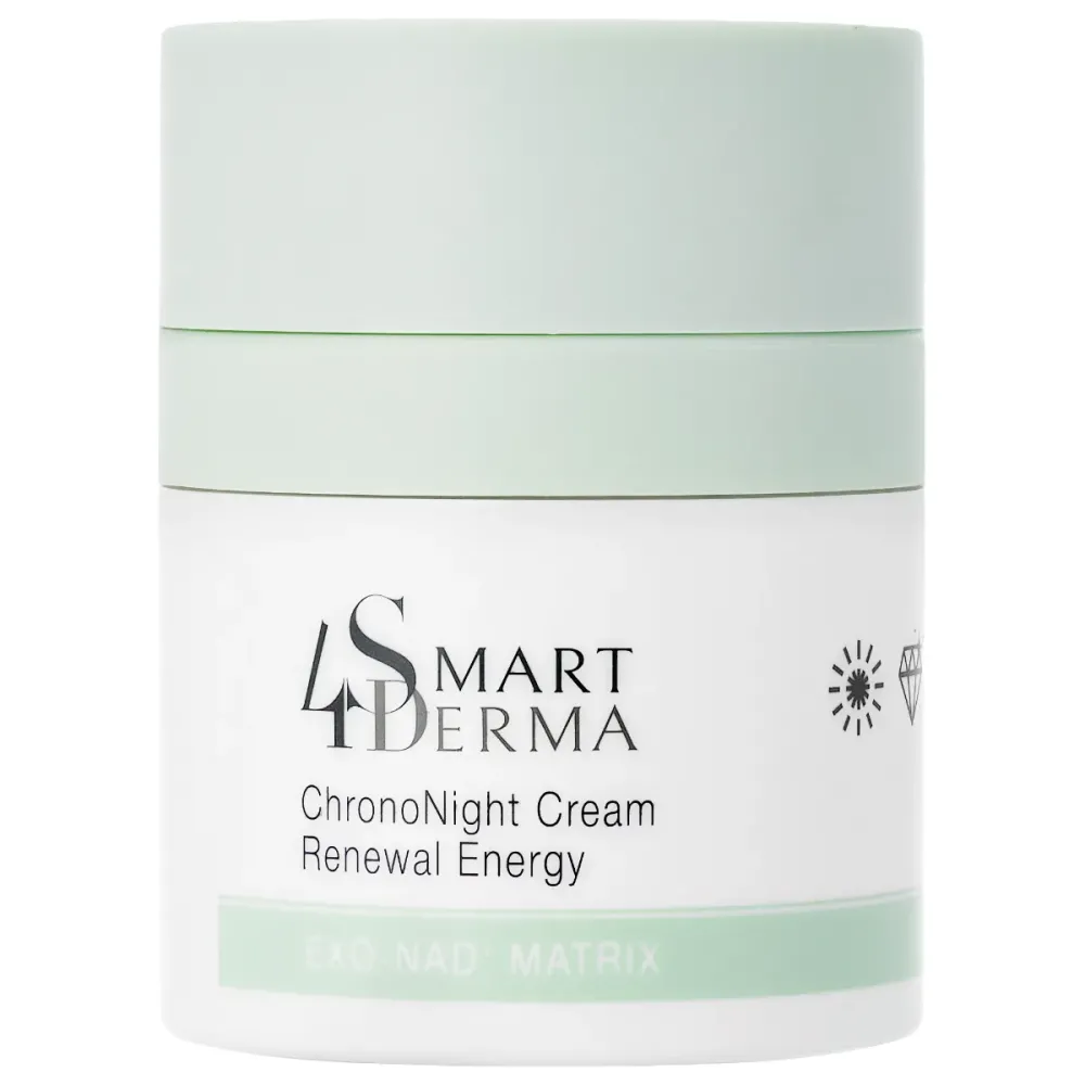 Восстанавливающий экзосомальный ночной крем с NAD+ Smart4Derma ChronoNight Cream Renewal Energy  - фото 1