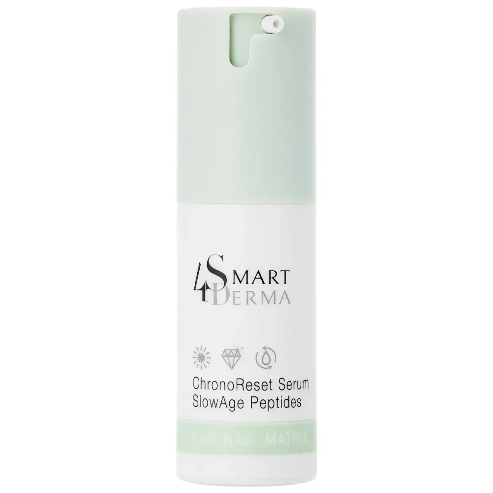 Антивозрастная восстанавливающая пептидная сыворотка с NAD+ Smart4Derma ChronoReset Serum Slow Age Peptides  - фото 1