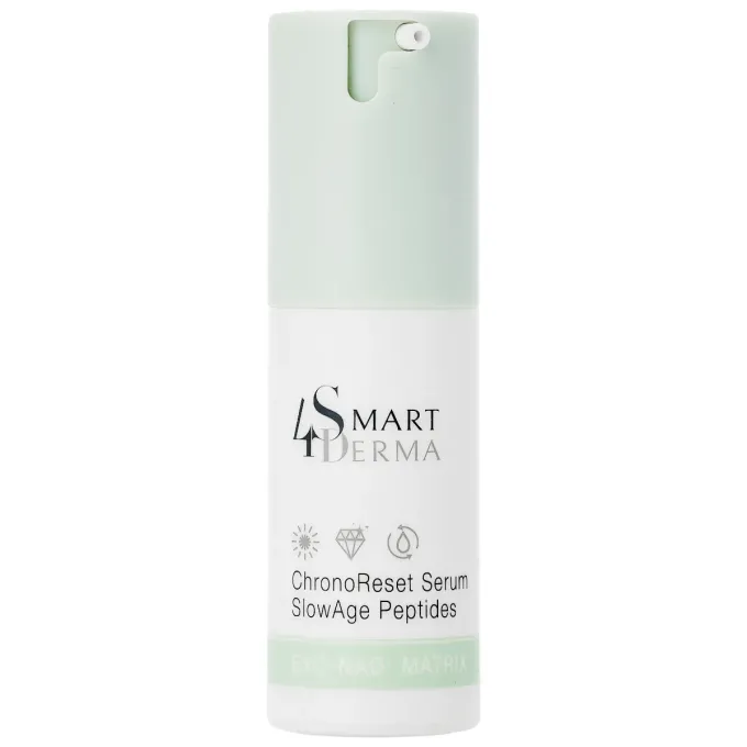 Антивікова відновлювальна пептидна сироватка з NAD+ Smart4Derma ChronoReset Serum Slow Age Peptides